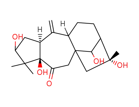 Molecular Structure of 28371-51-9 ((3-beta,14R)-10,20-Didehydro-3,5,14,16-tetrahydroxygrayanotoxan-6-one)