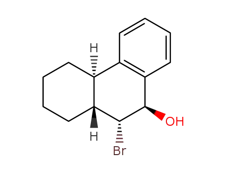9(a)-Hydroxy-10(a)-brom-1,2,3,4,4a,9,10-(trans-4a,10a)-octahydrophenanthren