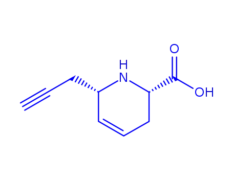 Molecular Structure of 282527-19-9 (2-Pyridinecarboxylicacid,1,2,3,6-tetrahydro-6-(2-propynyl)-,(2S,6S)-(9CI))