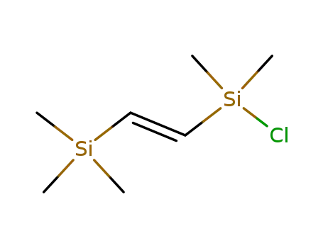 Molecular Structure of 28714-29-6 ((E)-1-(Chlorodimethylsilyl)-2-(trimethylsilyl)ethene)