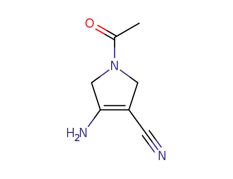Molecular Structure of 2125-74-8 (1-ACETYL-4-AMINO-2,5-DIHYDRO-1H-PYRROLE-3-CARBONITRILE)