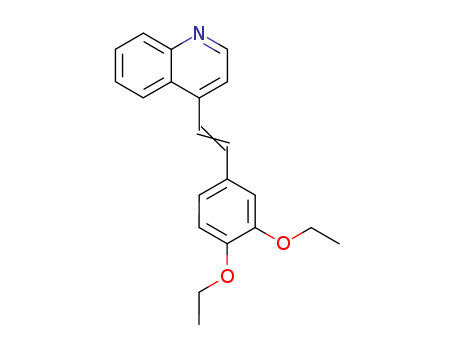 Quinoline,4-[2-(3,4-diethoxyphenyl)ethenyl]- cas  2859-51-0