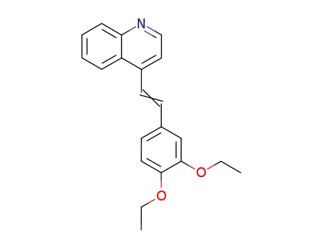 Molecular Structure of 2859-51-0 (4-[(E)-2-(3,4-diethoxyphenyl)ethenyl]quinoline)