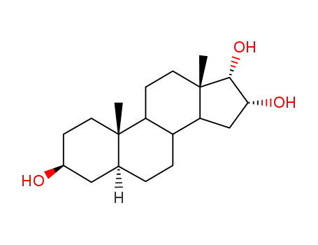 Molecular Structure of 14339-58-3 (5α-Androstan-3β,16α,17α-triol)