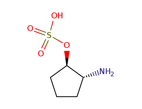 (+/-)-sulfuric acid mono-(<i>trans</i>-2-amino-cyclopentyl ester)