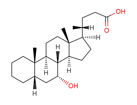 (4R)-4-[(5S,7R,8S,9S,10S,13R,14S,17R)-7-HYDROXY-10,13-DIMETHYL-2,3,4,5,6,7,8,9,11,12,14,15,16,17-TETRADECAHYDRO-1H-CYCLOPENTA[A]PHENANTHREN-17-YL]PENTANOIC ACIDCAS