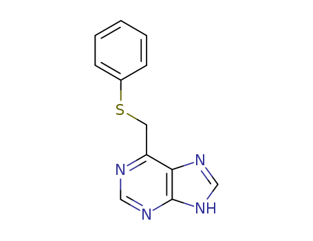 9H-Purine,6-[(phenylthio)methyl]- cas  3389-37-5