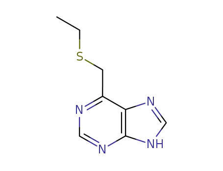 Molecular Structure of 3389-36-4 (6-(ethylsulfanylmethyl)-5H-purine)