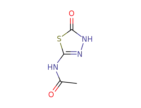 Molecular Structure of 99903-75-0 (Acetamide,  N-(4,5-dihydro-5-oxo-1,3,4-thiadiazol-2-yl)-)