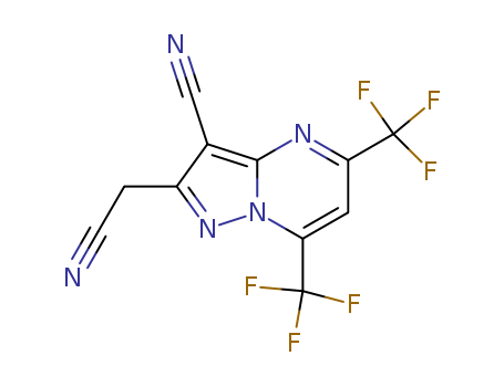 2-(CYANOMETHYL)-5,7-BIS(TRIFLUOROMETHYL)PYRAZOLO[1,5-A]PYRIMIDINE-3-CARBONITRILE