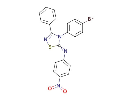 4-(p-Bromophenyl)-5-[(p-nitrophenyl)imino]-3-phenyl-4,5-dihydro-1,2,4-thiadiazole