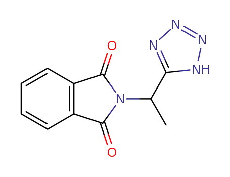 Molecular Structure of 57355-10-9 (<i>N</i>-[1-(1<i>H</i>-tetrazol-5-yl)-ethyl]-phthalimide)