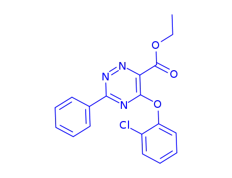 ETHYL 5-(2-CHLOROPHENOXY)-3-PHENYL-1,2,4-TRIAZINE-6-CARBOXYLATE