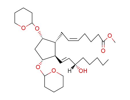 (5Z,13E)-9α,11α-bis(tetrahydro-2-pyranyloxy)-15S-hydroxyprosta-5,13-dienoic acid methyl ester