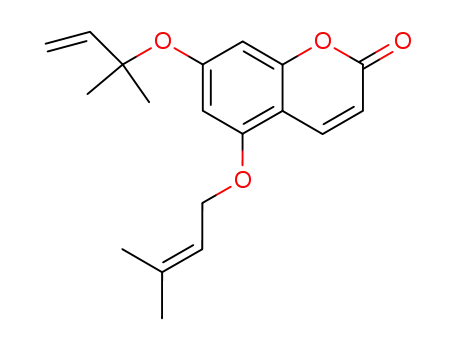 5-(3'-methyl-2'-butenyloxy)-7-(1,1-dimethyl-2-propenyloxy)coumarin