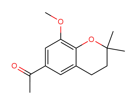 6-acetyl-3,4-dihydro-8-methoxy-2,2,dimethyl-2H-1-benzopyran