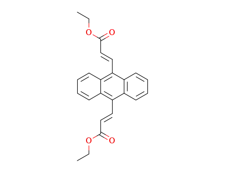 Molecular Structure of 108366-06-9 (diethyl 3,3'-(9,10-anthracenediyl)bisacrylate)