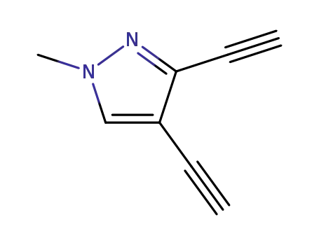 1H-Pyrazole, 3,4-diethynyl-1-methyl- (9CI)