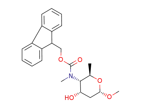 Methyl 2,4,6-trideoxy-4-[(fluoren-9-ylmethoxycarbonyl)methylamino]-α-D-ribo-hexopyranoside