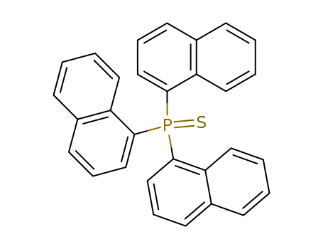 Phosphine sulfide,tri-1-naphthalenyl-