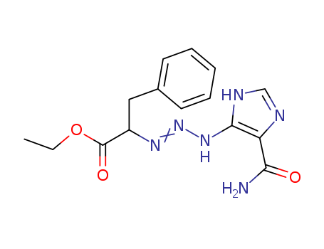 Benzenepropanoic acid, a-[3-[5-(aminocarbonyl)-1H-imidazol-4-yl]-1-triazenyl]-, ethyl ester(9CI) cas  3413-79-4