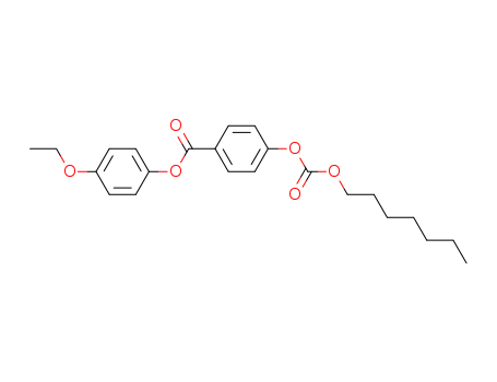 Benzoic acid,4-[[(heptyloxy)carbonyl]oxy]-, 4-ethoxyphenyl ester 33924-76-4