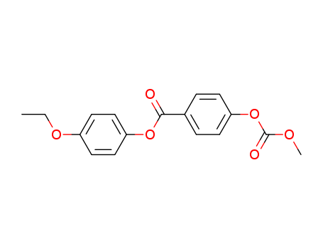 Benzoic acid,4-[(methoxycarbonyl)oxy]-, 4-ethoxyphenyl ester 33926-17-9