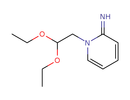 Molecular Structure of 34167-62-9 ((2E)-1-(2,2-diethoxyethyl)pyridin-2(1H)-imine)