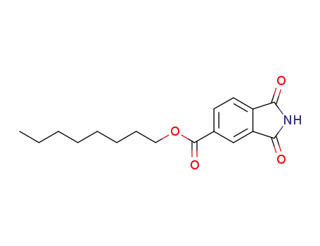 Molecular Structure of 33975-33-6 (2,3-Dihydro-1,3-dioxo-1H-isoindole-5-carboxylic acid octyl ester)