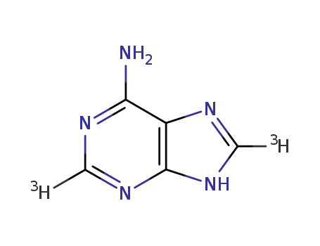 Molecular Structure of 72093-28-8 (ADENINE, [2,8-3H])