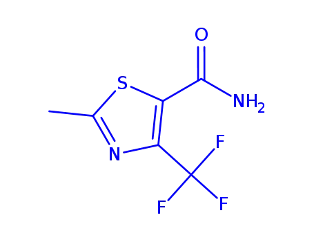 Molecular Structure of 339026-31-2 (2-METHYL-4-(TRIFLUOROMETHYL)-1,3-THIAZOLE-5-CARBOXAMIDE)