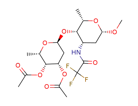 methyl 2,3,6-trideoxy-4-O-(3,4-di-O-acetyl-2,6-dideoxy-α-L-lyxo-hexopyranosyl)-3-(trifluoroacetamido)-β-L-lyxo-hexopyranoside