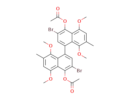 4,4'-Diacetoxy-3,3'-brom-5,5',8,8'-tetramethoxy-7,7'-dimethyl-1,1'-binaphthyl