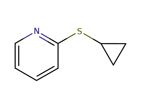 Molecular Structure of 127878-53-9 (2-Cyclopropylsulfanyl-pyridine)