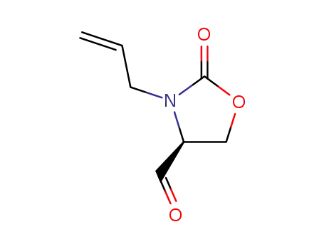 4-Oxazolidinecarboxaldehyde, 2-oxo-3-(2-propenyl)-, (4S)- (9CI)