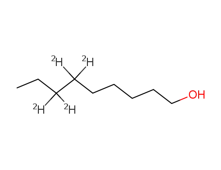 Molecular Structure of 33975-46-1 (N-NONYL-6,6,7,7-D4 ALCOHOL)