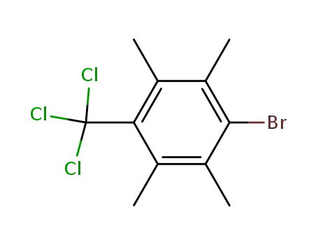 Molecular Structure of 3438-34-4 (1-bromo-2,3,5,6-tetramethyl-4-(trichloromethyl)benzene)