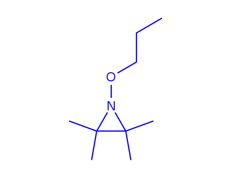 Molecular Structure of 343864-46-0 (Aziridine, 2,2,3,3-tetramethyl-1-propoxy- (9CI))