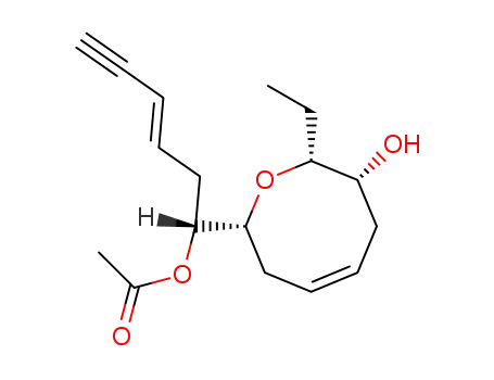 (E),(1R)-acetic acid 1-[(2R,7R,8R)-8-ethyl-7-hydroxy-3,6,7,8-tetrahydro-2H-oxocin-2-yl]-6-hex-3-en-5-ynyl ester