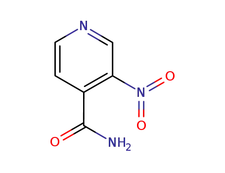 Molecular Structure of 59290-91-4 (3-NITRO-4-PYRIDINECARBOXAMIDE)