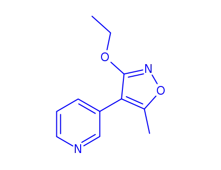 Pyridine, 3-(3-ethoxy-5-methyl-4-isoxazolyl)- (9CI)