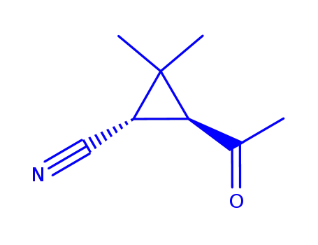 Cyclopropanecarbonitrile, 3-acetyl-2,2-dimethyl- (9CI)