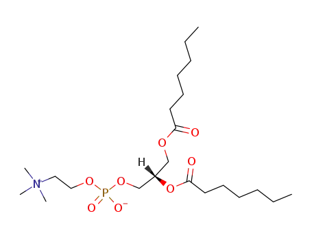 Molecular Structure of 3436-45-1 (1,2-heptanoylphosphatidylcholine)