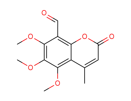 5,6,7-trimethoxy-4-methyl-2-oxo-2<i>H</i>-chromene-8-carbaldehyde