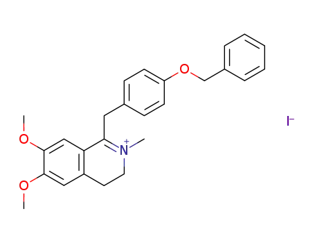 1-(4-benzyloxy-benzyl)-6,7-dimethoxy-2-methyl-3,4-dihydro-isoquinolinium; iodide