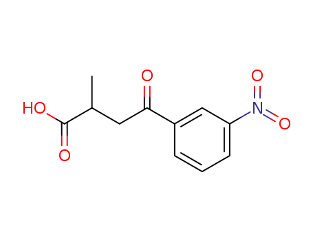 Molecular Structure of 34243-99-7 (2-Methyl-4-(3-nitrophenyl)-4-oxobutyric acid)