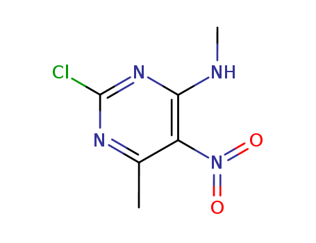 4-Pyrimidinamine, 2-chloro-N, 6-dimethyl-5-nitro- cas  5177-14-0