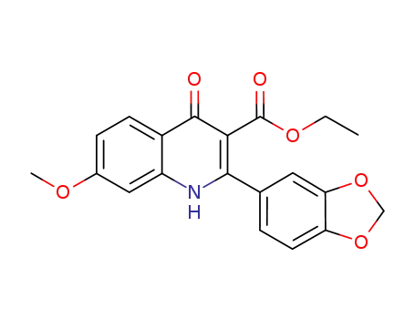 ethyl 2-(benzo[d][1,3]dioxol-5-yl)-7-methoxy-4-oxo-1,4-dihydroquinoline-3-carboxylate