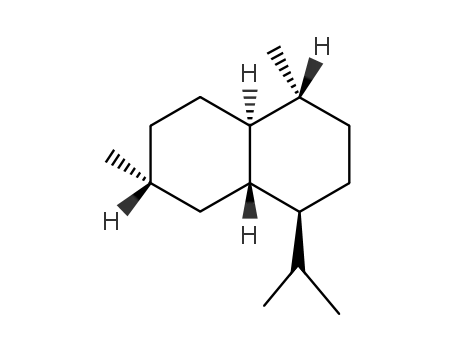 Molecular Structure of 6980-47-8 (Naphthalene,decahydro-1,6-dimethyl-4-(1-methylethyl)- (9CI))