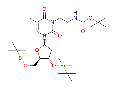 3-(2-N-Boc-aminoethyl)-3',5'-bis-O-(tert-butyldimethylsilanyl)thymidine